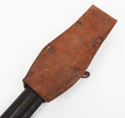 WW1 German G98 Saw Back Pioneers Bayonet in Leather Scabbard. - 5