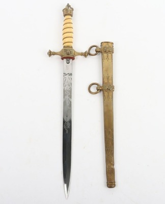 Imperial German Naval Officers Dagger by WKC - 2
