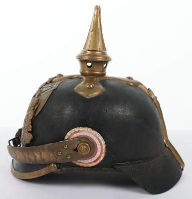 Rare Imperial German Hesse Infantry Regiment Nr115 Other Ranks Pickelhaube - 5