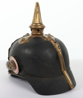 Rare Imperial German Hesse Infantry Regiment Nr115 Other Ranks Pickelhaube - 10