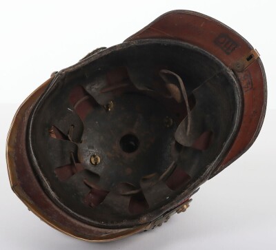 Rare Imperial German Hesse Infantry Regiment Nr115 Other Ranks Pickelhaube - 11