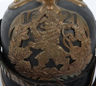Rare Imperial German Hesse Infantry Regiment Nr115 Other Ranks Pickelhaube - 14