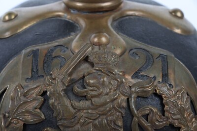 Rare Imperial German Hesse Infantry Regiment Nr115 Other Ranks Pickelhaube - 15