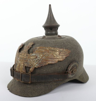 WW1 German Prussian Grenadier Regiment Ersatz Pickelhaube - 4