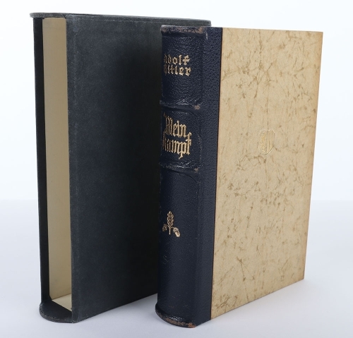 Third Reich Adolf Hitler Mein Kampf, wedding edition 1939 issued by Reichsmessestadt Leipzig