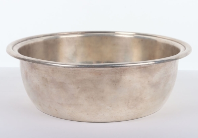 Third Reich Deutsche Reichsbahn Alpaka Silverware Large Bowl from Hermann Goring&rsquo;s Dining Wagon 10-241, Part of Sonderzug Asien - 6
