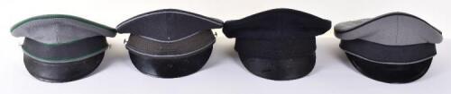 4x German Military Peaked Caps
