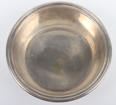 Third Reich Deutsche Reichsbahn Alpaka Silverware Large Bowl from Hermann Goring&rsquo;s Dining Wagon 10-241, Part of Sonderzug Asien - 7