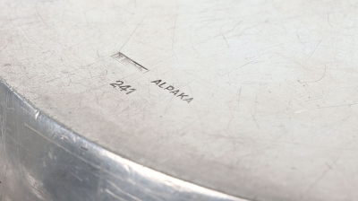 Third Reich Deutsche Reichsbahn Alpaka Silverware Large Bowl from Hermann Goring&rsquo;s Dining Wagon 10-241, Part of Sonderzug Asien - 9