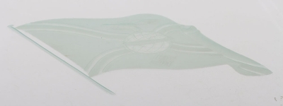 Rare Glass Panel from German Zeppelin 1st Class Office - 5