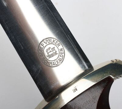 Mint Third Reich SA (Sturmabteilung) Dress Dagger by Adolf Volker, Schmalkalden, - 9