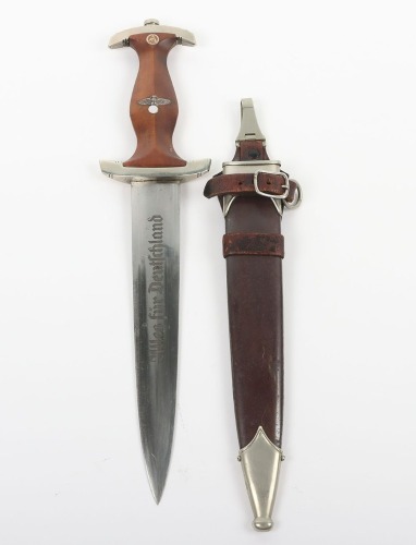 Third Reich SA (Sturmabteilung) Dress Dagger with Rare SA Vertical Dagger Hanger by Anton Wingen Jnr