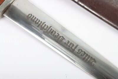 Third Reich SA (Sturmabteilung) Dress Dagger with Rare SA Vertical Dagger Hanger by Anton Wingen Jnr - 5