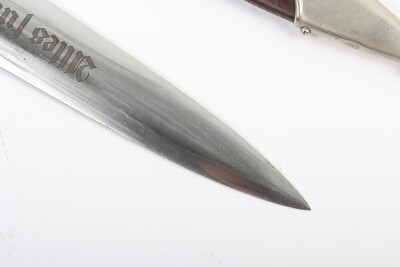 Third Reich SA (Sturmabteilung) Dress Dagger with Rare SA Vertical Dagger Hanger by Anton Wingen Jnr - 6