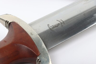 Third Reich SA (Sturmabteilung) Dress Dagger with Rare SA Vertical Dagger Hanger by Anton Wingen Jnr - 15