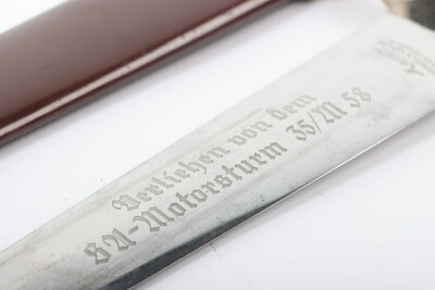 Third Reich SA (Sturmabteilung) Dagger with Unit Engraved Blade, - 4