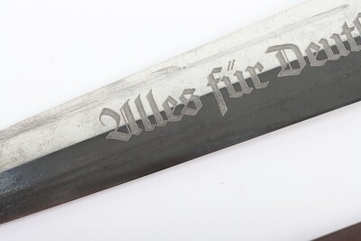 Third Reich SA (Sturmabteilung) Dagger with Unit Engraved Blade, - 10