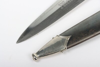 Third Reich SS (Schutzstaffel) Mans Dagger by Gottlieb Hammesfahr, Solingen, - 4