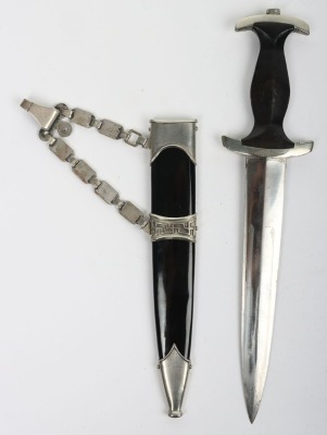 Third Reich SS (Schutzstaffel) Officers Chained Dress Dagger - 3