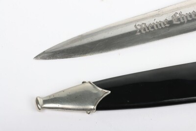 Third Reich SS (Schutzstaffel) Officers Chained Dress Dagger - 4