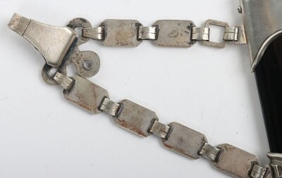 Third Reich SS (Schutzstaffel) Officers Chained Dress Dagger - 10