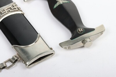 Third Reich SS (Schutzstaffel) Officers Chained Dress Dagger - 12