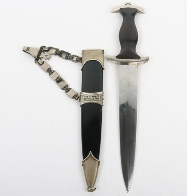 Third Reich SS (Schutzstaffel) Officers Chained Dress Dagger - 2