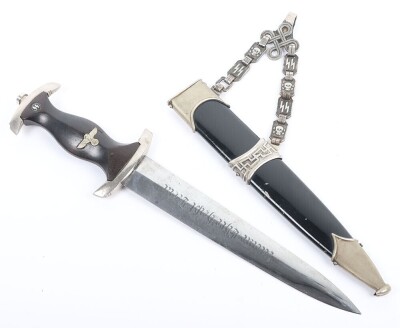 Third Reich SS (Schutzstaffel) Officers Chained Dress Dagger - 3