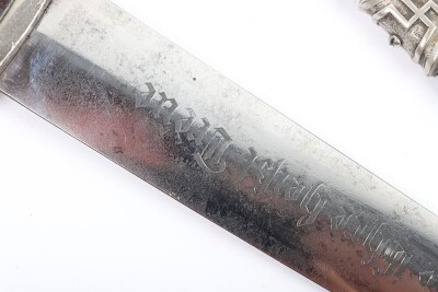 Third Reich SS (Schutzstaffel) Officers Chained Dress Dagger - 7