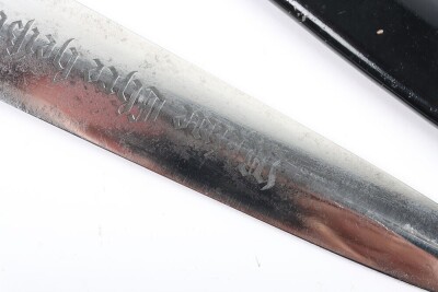 Third Reich SS (Schutzstaffel) Officers Chained Dress Dagger - 8