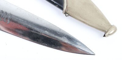 Third Reich SS (Schutzstaffel) Officers Chained Dress Dagger - 9