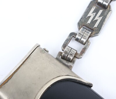 Third Reich SS (Schutzstaffel) Officers Chained Dress Dagger - 13