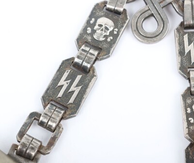 Third Reich SS (Schutzstaffel) Officers Chained Dress Dagger - 14