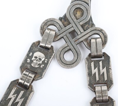 Third Reich SS (Schutzstaffel) Officers Chained Dress Dagger - 16
