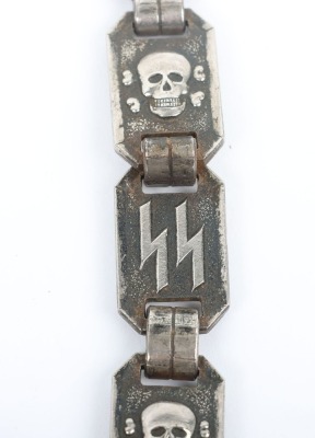 Third Reich SS (Schutzstaffel) Officers Chained Dress Dagger - 19