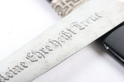 Third Reich SS (Schutzstaffel) Officers Chained Dress Dagger - 20