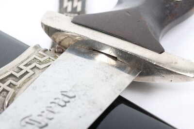 Third Reich SS (Schutzstaffel) Officers Chained Dress Dagger - 21