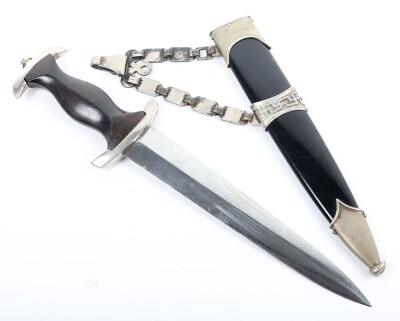 Third Reich SS (Schutzstaffel) Officers Chained Dress Dagger - 25