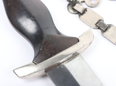 Third Reich SS (Schutzstaffel) Officers Chained Dress Dagger - 29