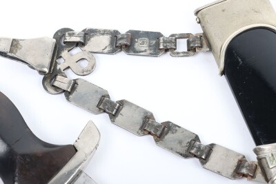 Third Reich SS (Schutzstaffel) Officers Chained Dress Dagger - 30