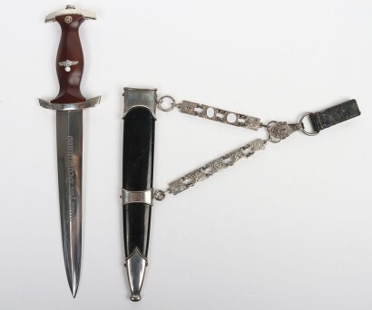 Third Reich NSKK (Nationalsozialistisches Kraftfahrkorps) Officers Chained Dress Dagger by Carl Eickhorn, Solingen