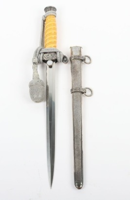 WW2 German Army (Heer) Officers Dress Dagger by F W Holler, Solingen,