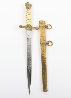 WW2 German Kriegsmarine Officers Dress Dagger by Carl Eickhorn, Solingen