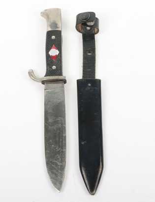 Third Reich Hitler Youth (Hitlerjugend) Boys Dagger by Kuno Ritter, Solingen-Grafarth