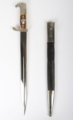 Third Reich Police Bayonet by F W Holler, Solingen,