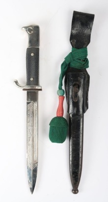 WW2 German Engraved Parade Bayonet of Panzer Abwehr 37,