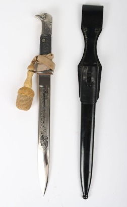 Third Reich Armed Forces Engraved Parade Bayonet