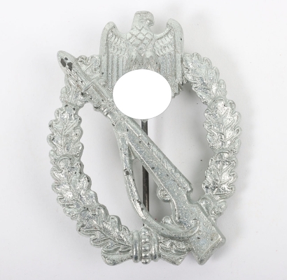 WW2 German Army / Waffen-SS Infantry Assault Badge in silver by Sohni & Heubach