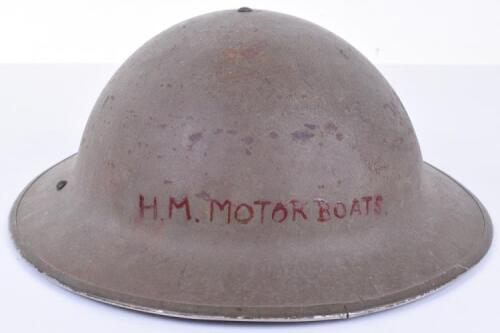 WW2 British HM Motor Boats Steel Combat Helmet