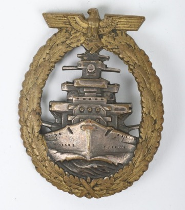WW2 German Kriegsmarine High Seas Fleet badge by Schwerin, Berlin